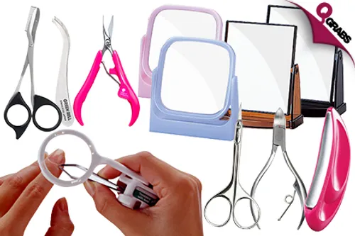 From QR137 Embrace Beauty at Home with Japanese Grooming Kit Packages including - Nail Files, Tweezers, Scissors, Clippers, Mirrors & more! (Up to QR249 Value)